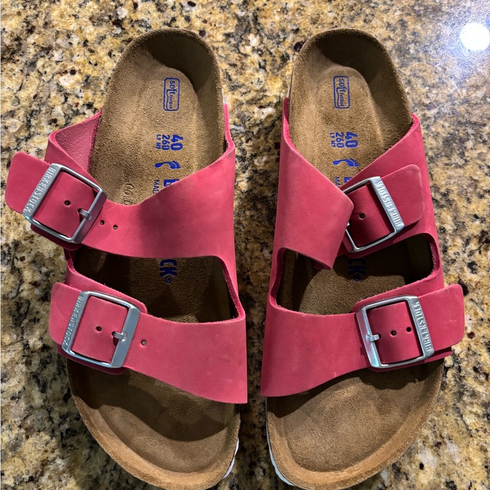 Birkenstock Pink Cork Footbed Sandals